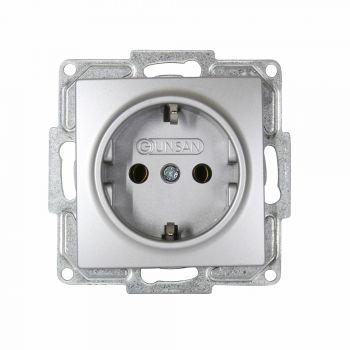 Gunsan Visage Steckdose Steckklemm-System Unterputz Silber 01281500252115