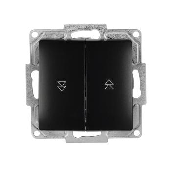 Gunsan Visage Jalousietaster Rolladentaster Unterputz Schwarz