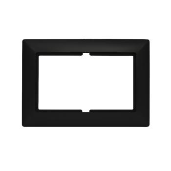 Gunsan Visage 2-fach Rahmen für 2-fach Steckdose Schwarz