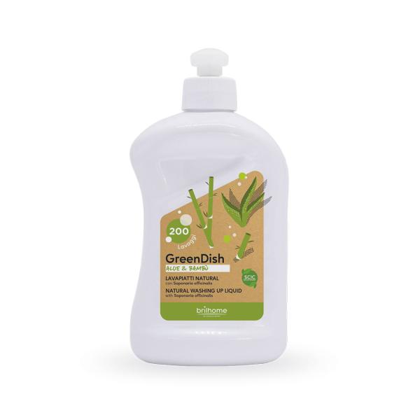Brilhome / GreenDish „Aloe Vera & Bambus“ (mit Echtem Seifenkraut) 500 ml