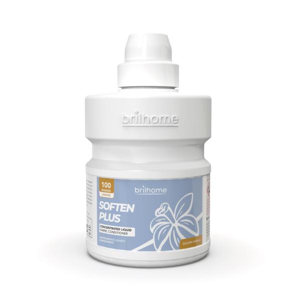 Brilhome / Soften Plus „goldene Vanille" – Konzentrierter Flüssiger Weichspüler (VEGAN) 500 ml